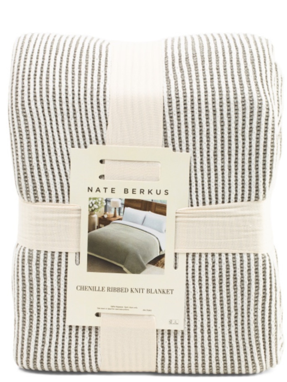 Nate Berkus Ribbed Knit Blanket